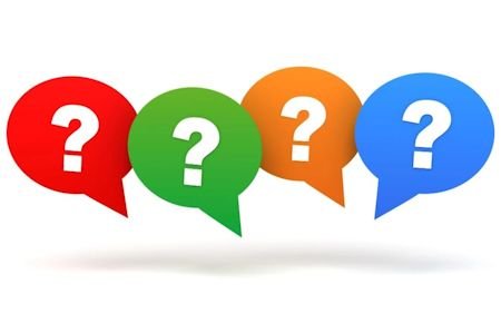 4 Question Mark Bubbles